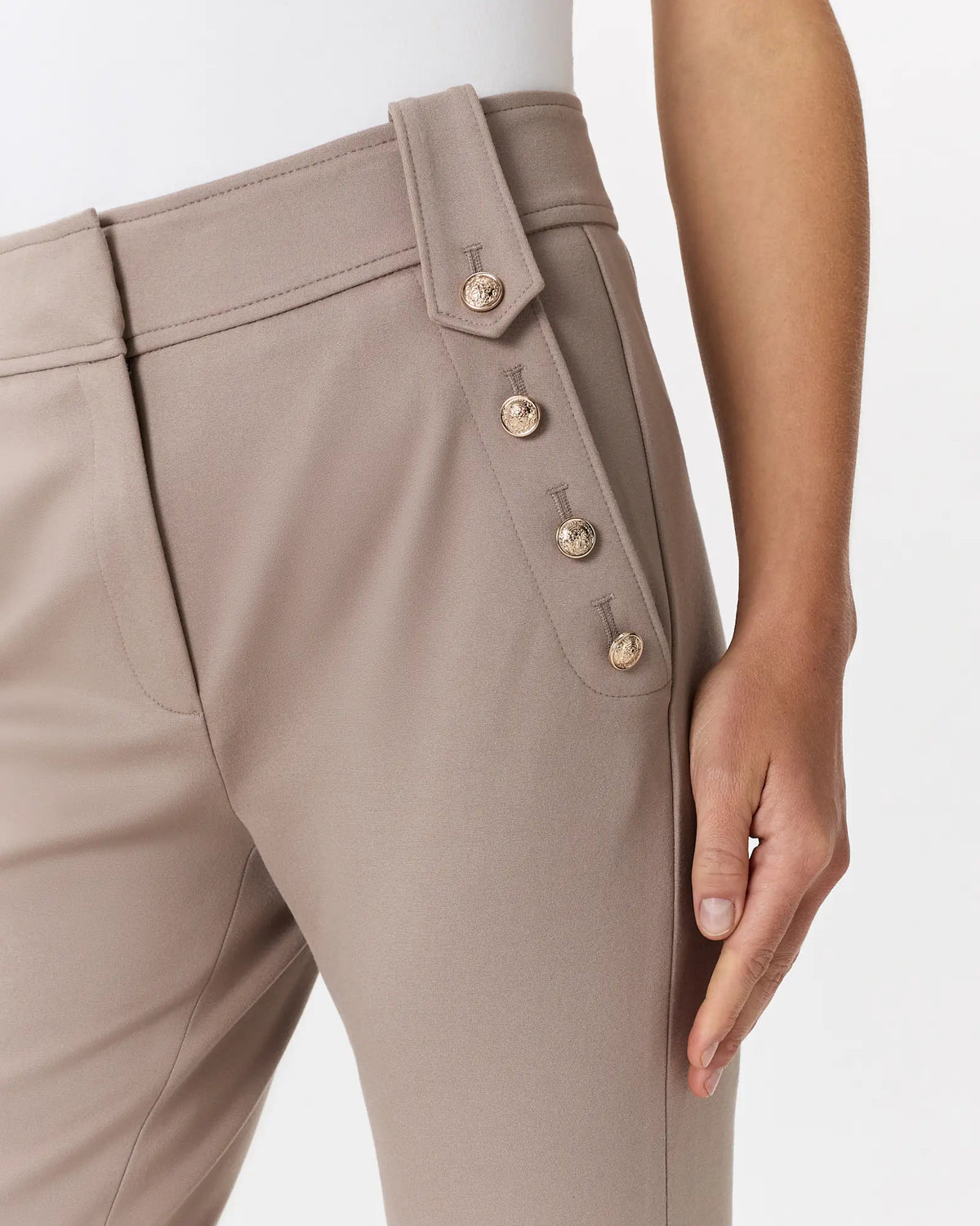 Ultra-Stretch Ponte Straight Leg Mariner Pants - US 5095
