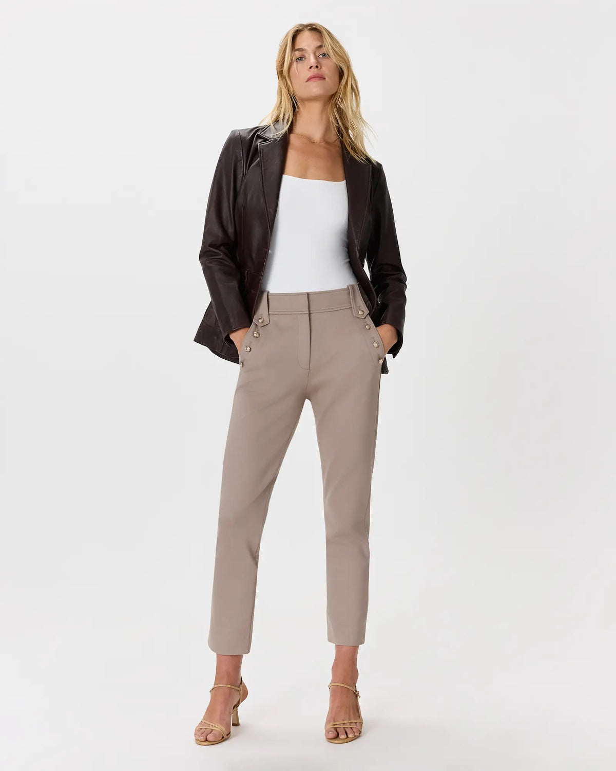 Ultra-Stretch Ponte Straight Leg Mariner Pants - US 5095