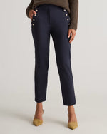 Ultra-Stretch Ponte Straight Leg Mariner Pants - US 5990