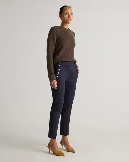 Ultra-Stretch Ponte Straight Leg Mariner Pants - US 5990