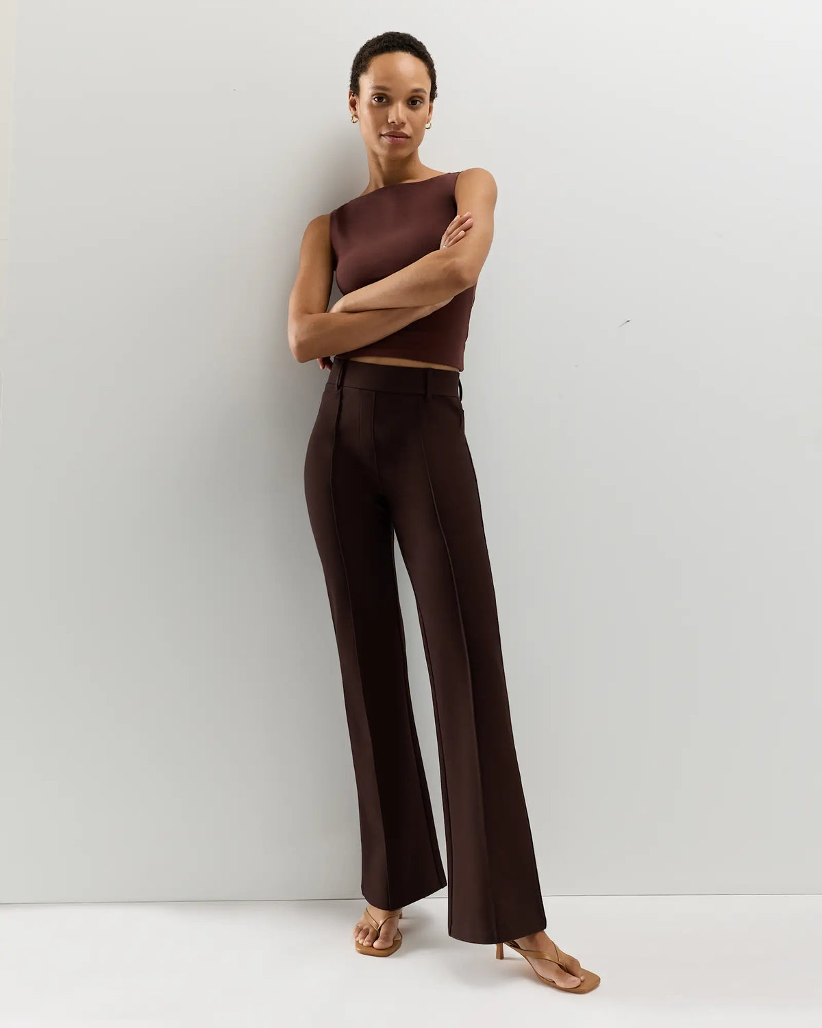 Ultra-Stretch Ponte Flare Leg Pants - US 3097