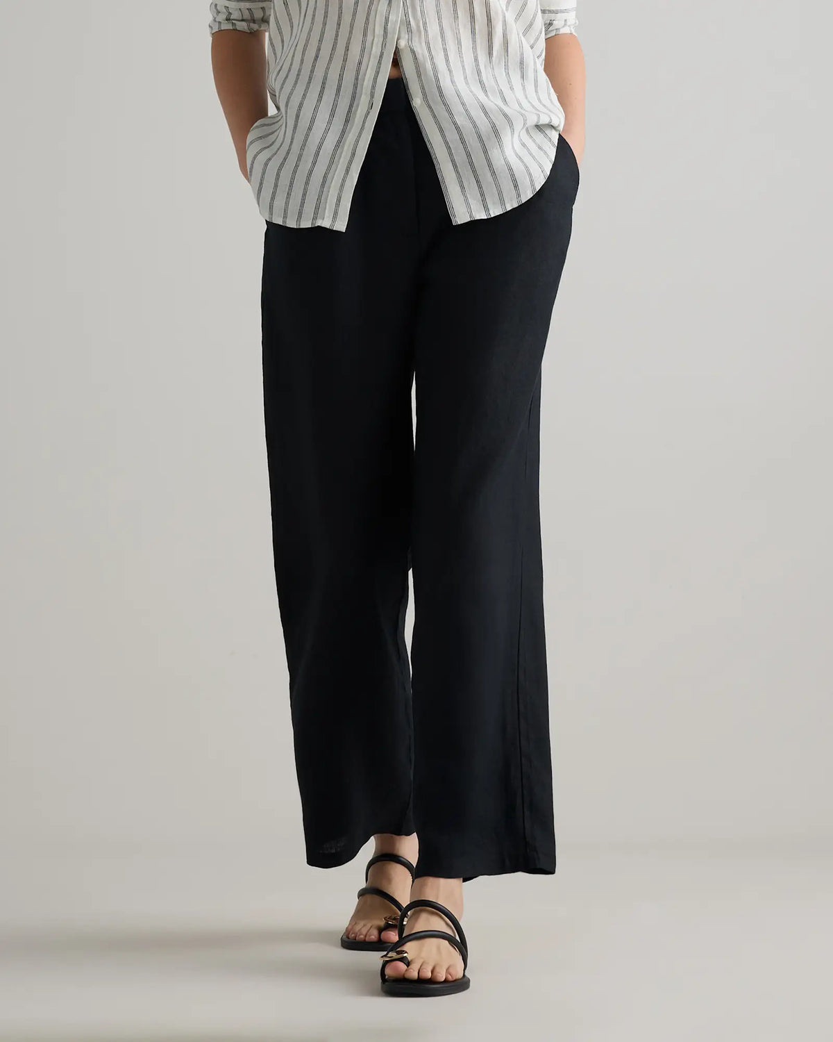 100% European Linen Pleated Trouser - US 9224