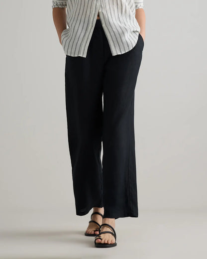 100% European Linen Pleated Trouser - US 9224