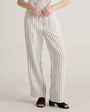 Oatmeal / Black Stripe
