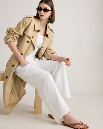 100% European Linen Pleated Trouser - US 7663