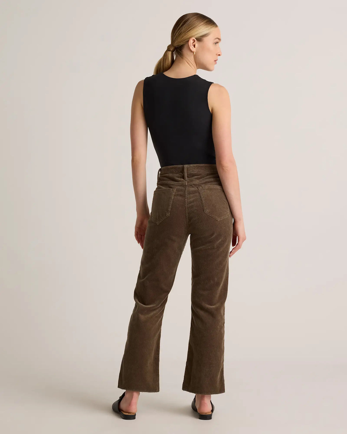 Organic Stretch Corduroy Kick Flare Pants - US 2093