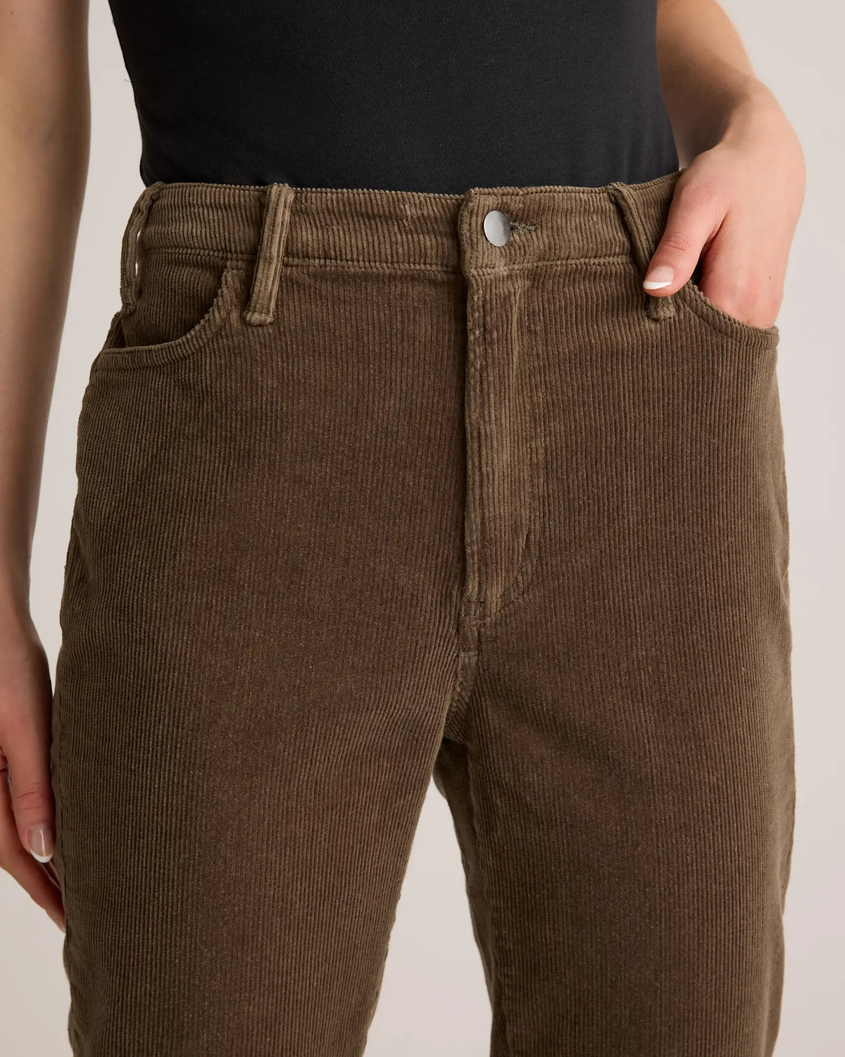 Organic Stretch Corduroy Kick Flare Pants - US 2093
