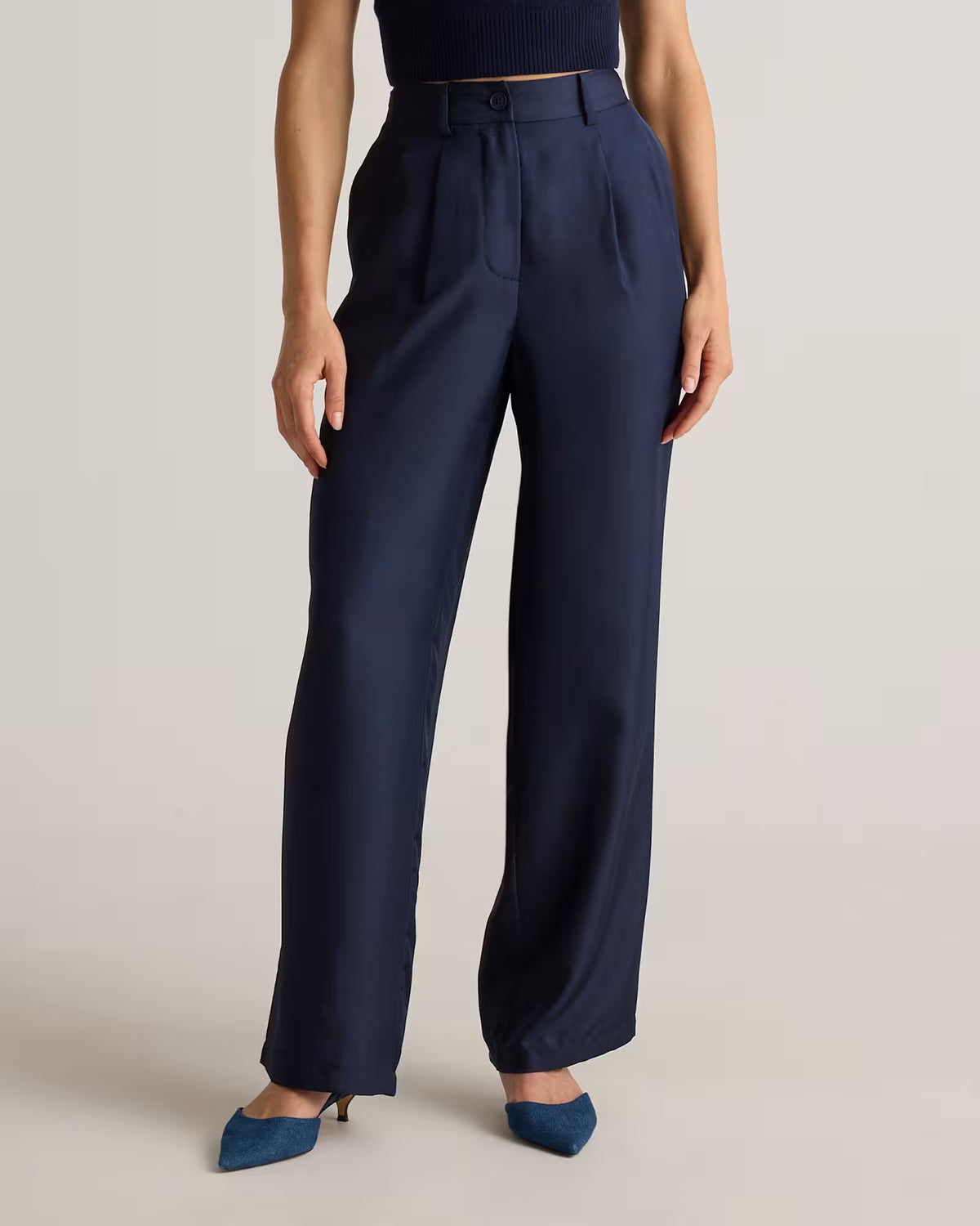 100% Silk Twill Trouser - US 4905