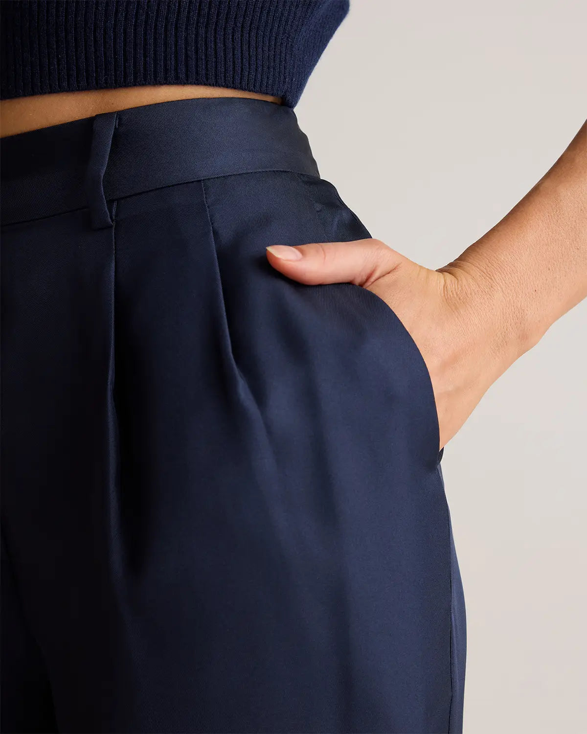 100% Silk Twill Trouser - US 4905