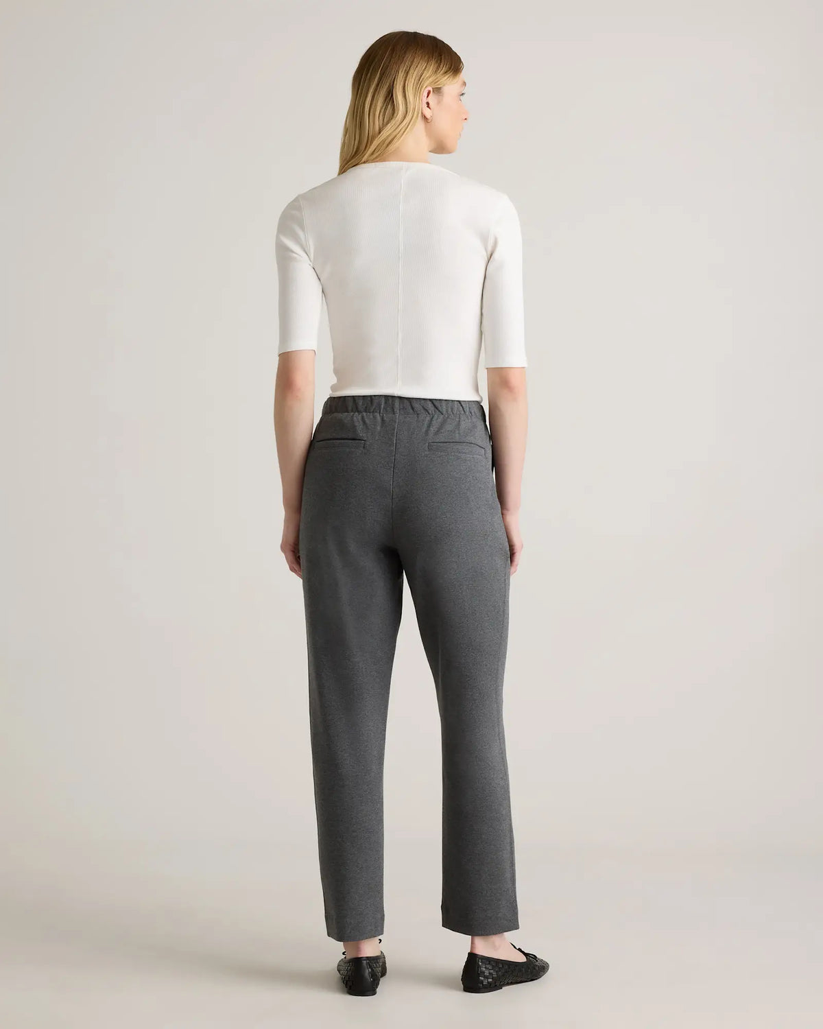 Organic Cotton Double Knit Straight Pants - US 5786