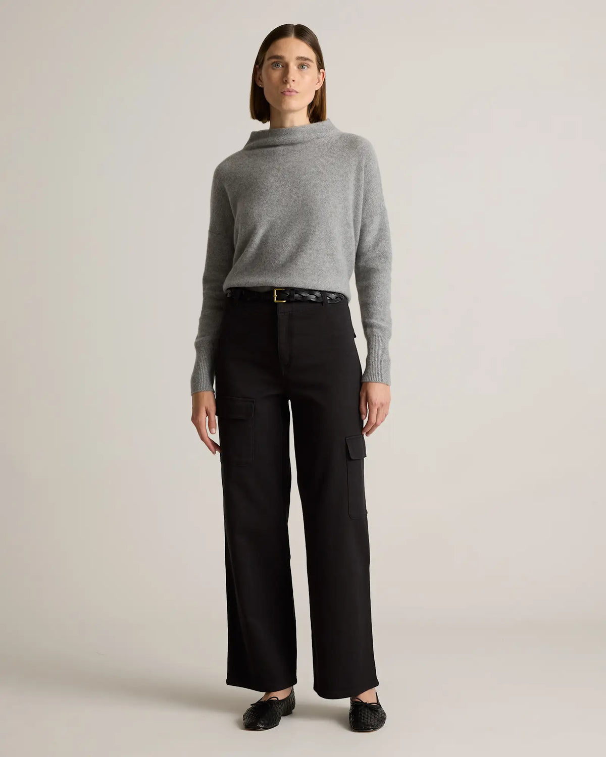 Organic Stretch Cotton Twill Cargo Pants - US 3075