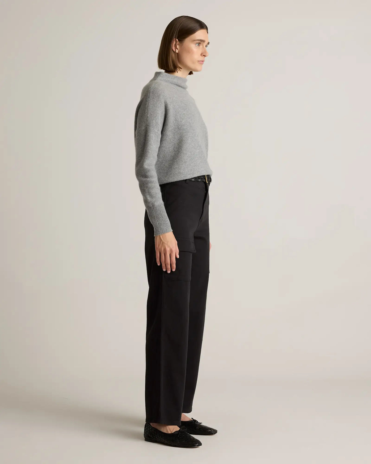 Organic Stretch Cotton Twill Cargo Pants - US 3075