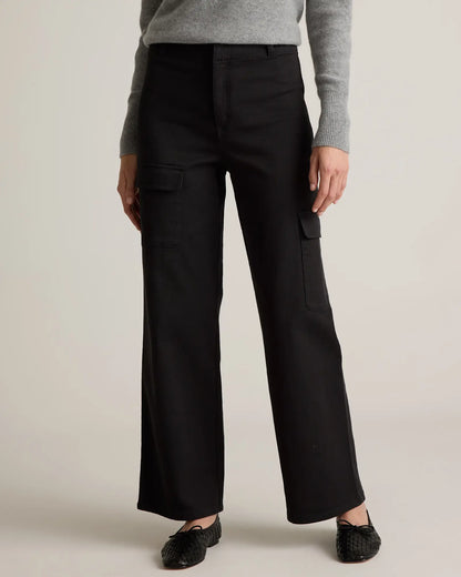 Organic Stretch Cotton Twill Cargo Pants - US 3075