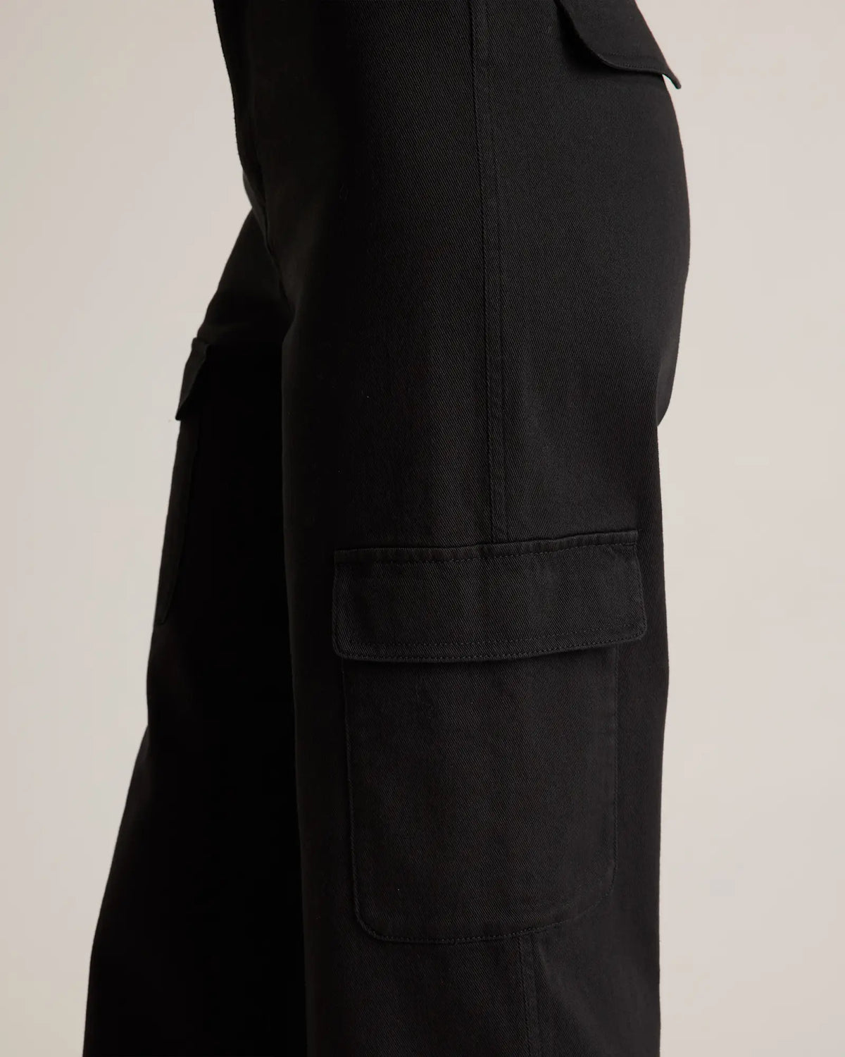 Organic Stretch Cotton Twill Cargo Pants - US 3075