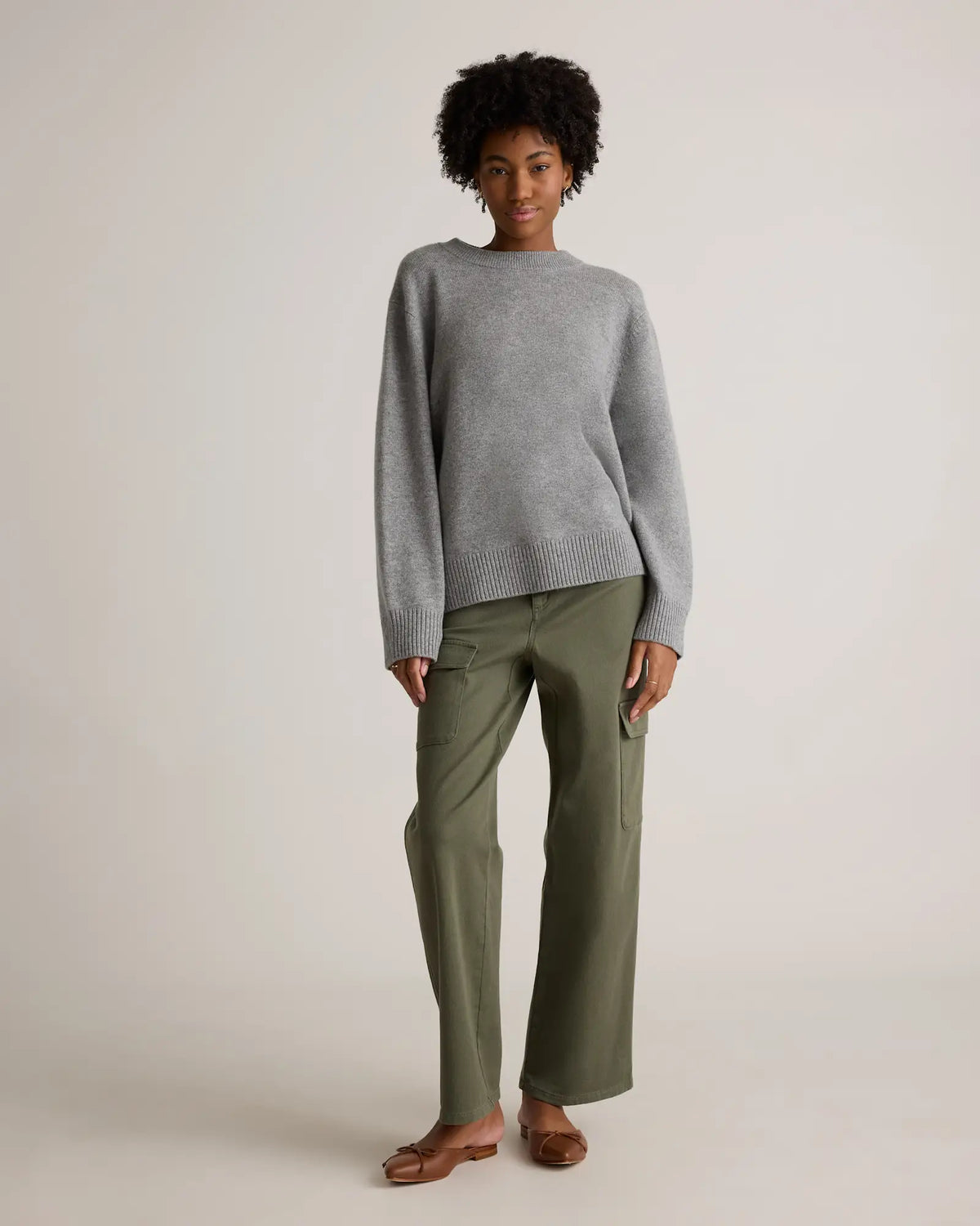 Organic Stretch Cotton Twill Cargo Pants - US 6222