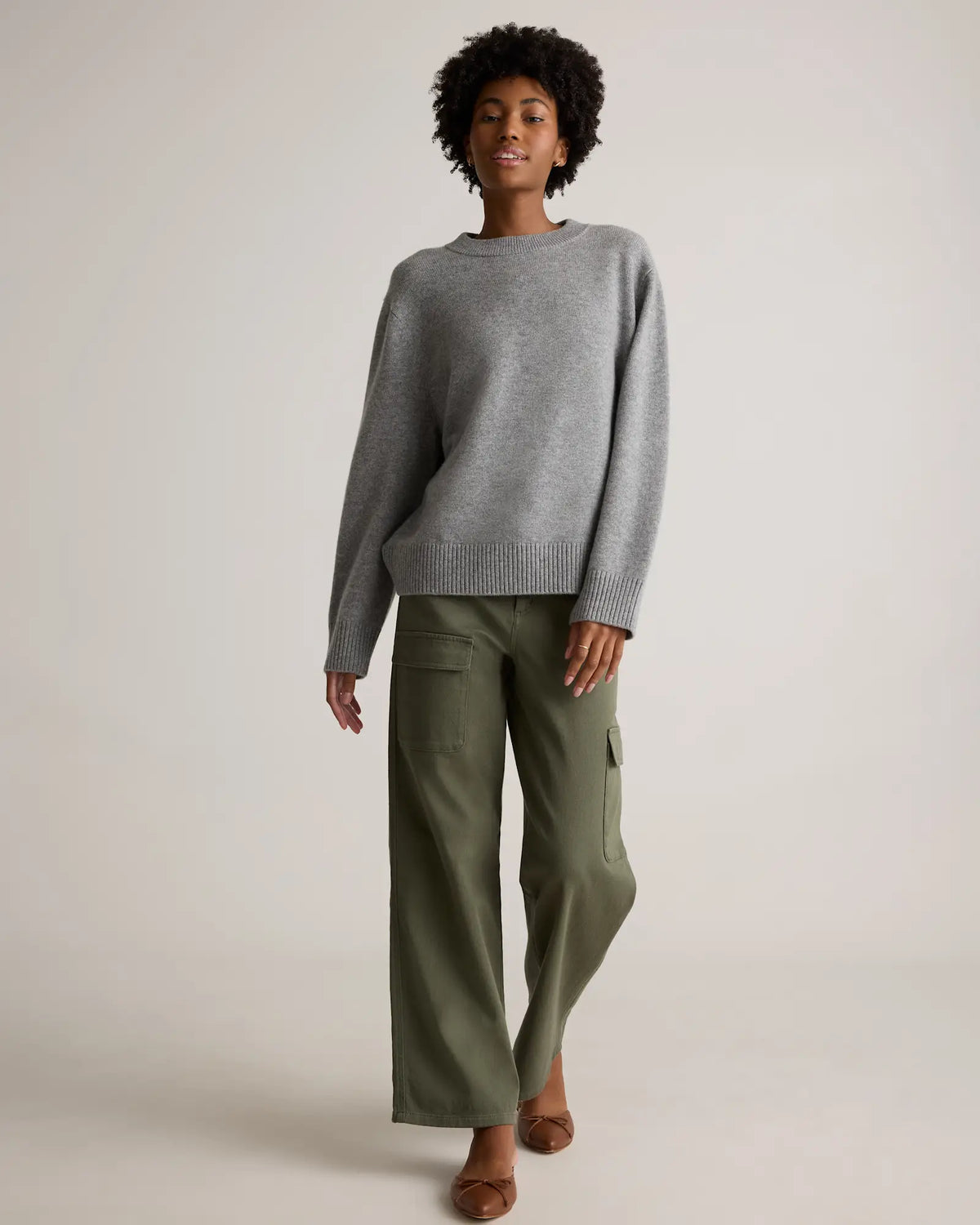 Organic Stretch Cotton Twill Cargo Pants - US 6222