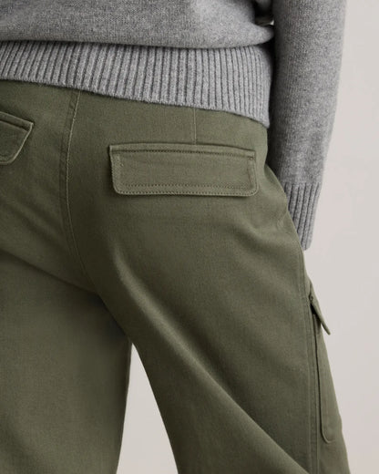 Organic Stretch Cotton Twill Cargo Pants - US 6222