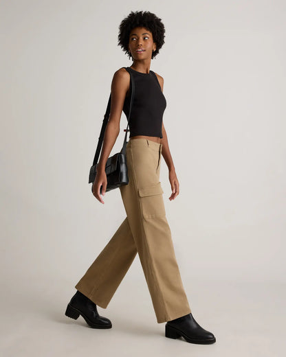 Organic Stretch Cotton Twill Cargo Pants - US 2903