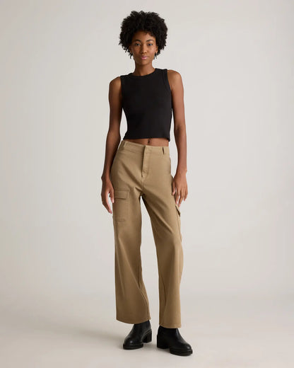 Organic Stretch Cotton Twill Cargo Pants - US 2903