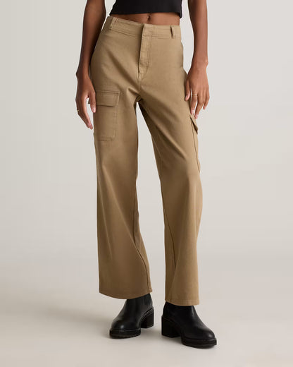 Organic Stretch Cotton Twill Cargo Pants - US 2903