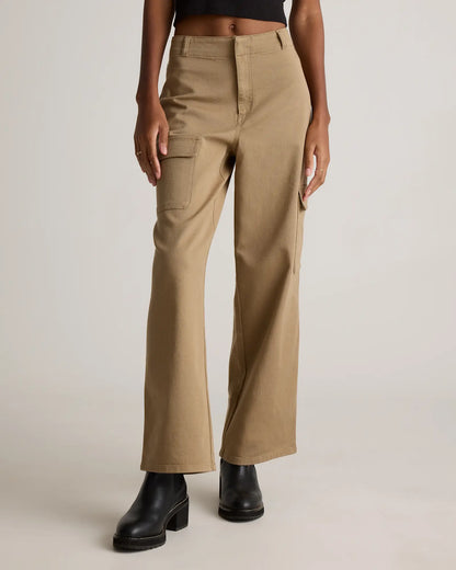 Organic Stretch Cotton Twill Cargo Pants - US 2903