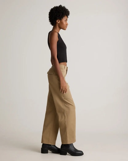 Organic Stretch Cotton Twill Cargo Pants - US 2903