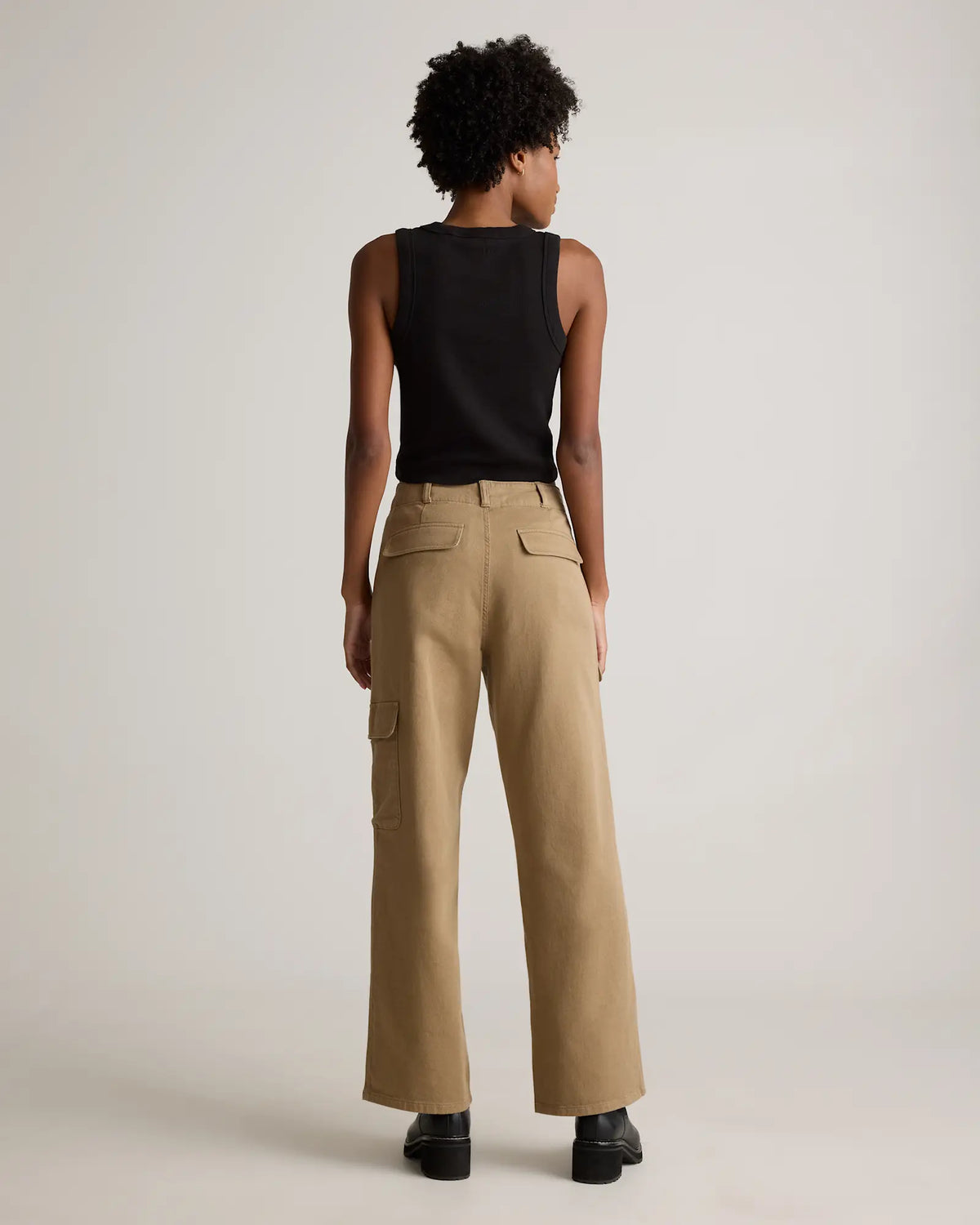 Organic Stretch Cotton Twill Cargo Pants - US 2903