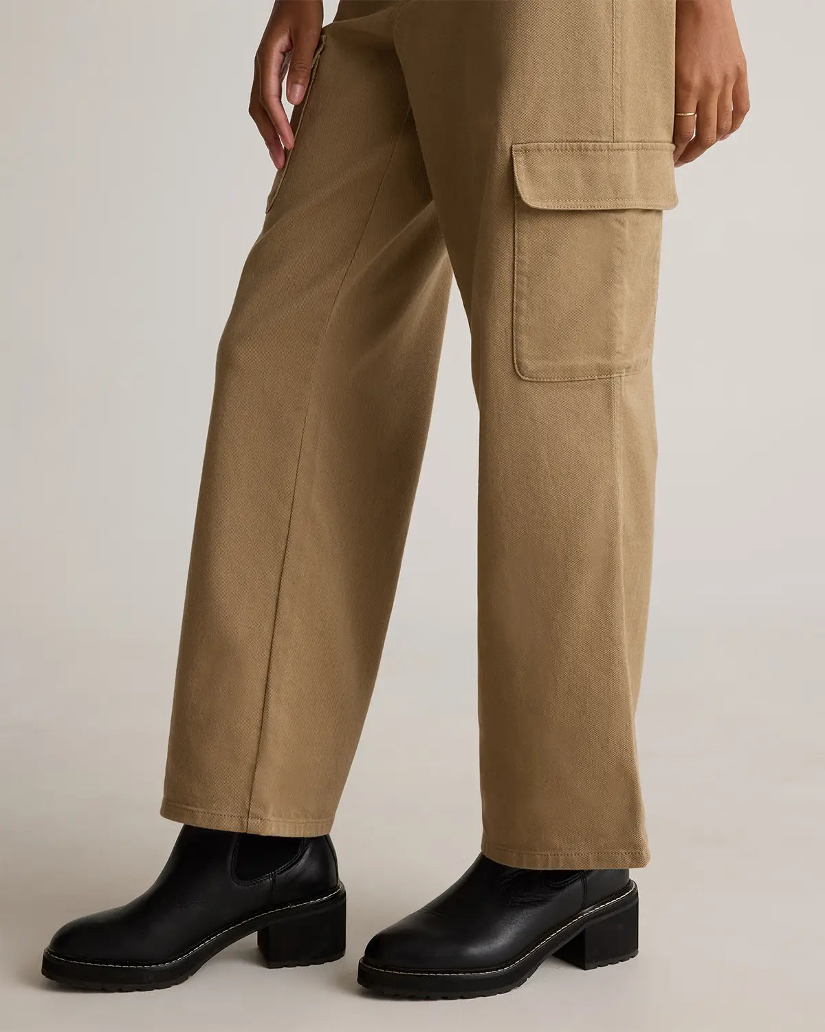Organic Stretch Cotton Twill Cargo Pants - US 2903