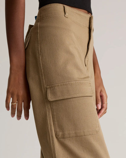 Organic Stretch Cotton Twill Cargo Pants - US 2903