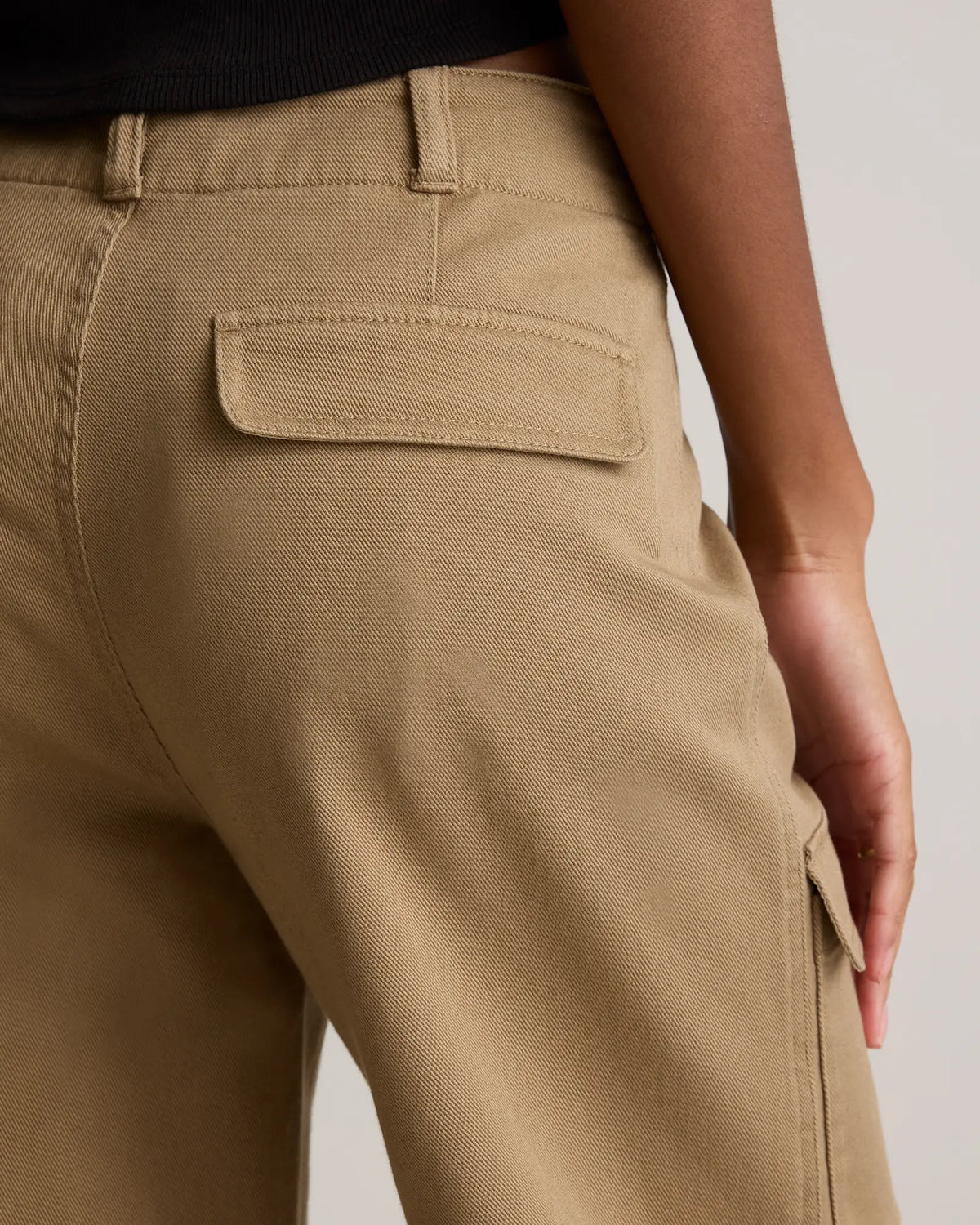 Organic Stretch Cotton Twill Cargo Pants - US 2903