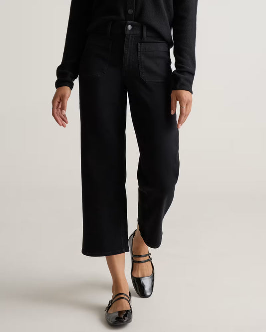 Bella Stretch Patch Pocket Wide Leg Jeans - US 1148