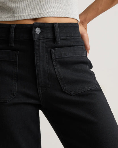 Bella Stretch Patch Pocket Wide Leg Jeans - US 0856