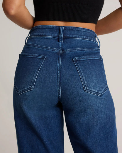Bella Stretch Patch Pocket Wide Leg Jeans - US 8135