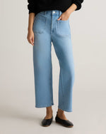 Bella Stretch Patch Pocket Wide Leg Jeans - US 5617
