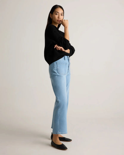 Bella Stretch Patch Pocket Wide Leg Jeans - US 8783