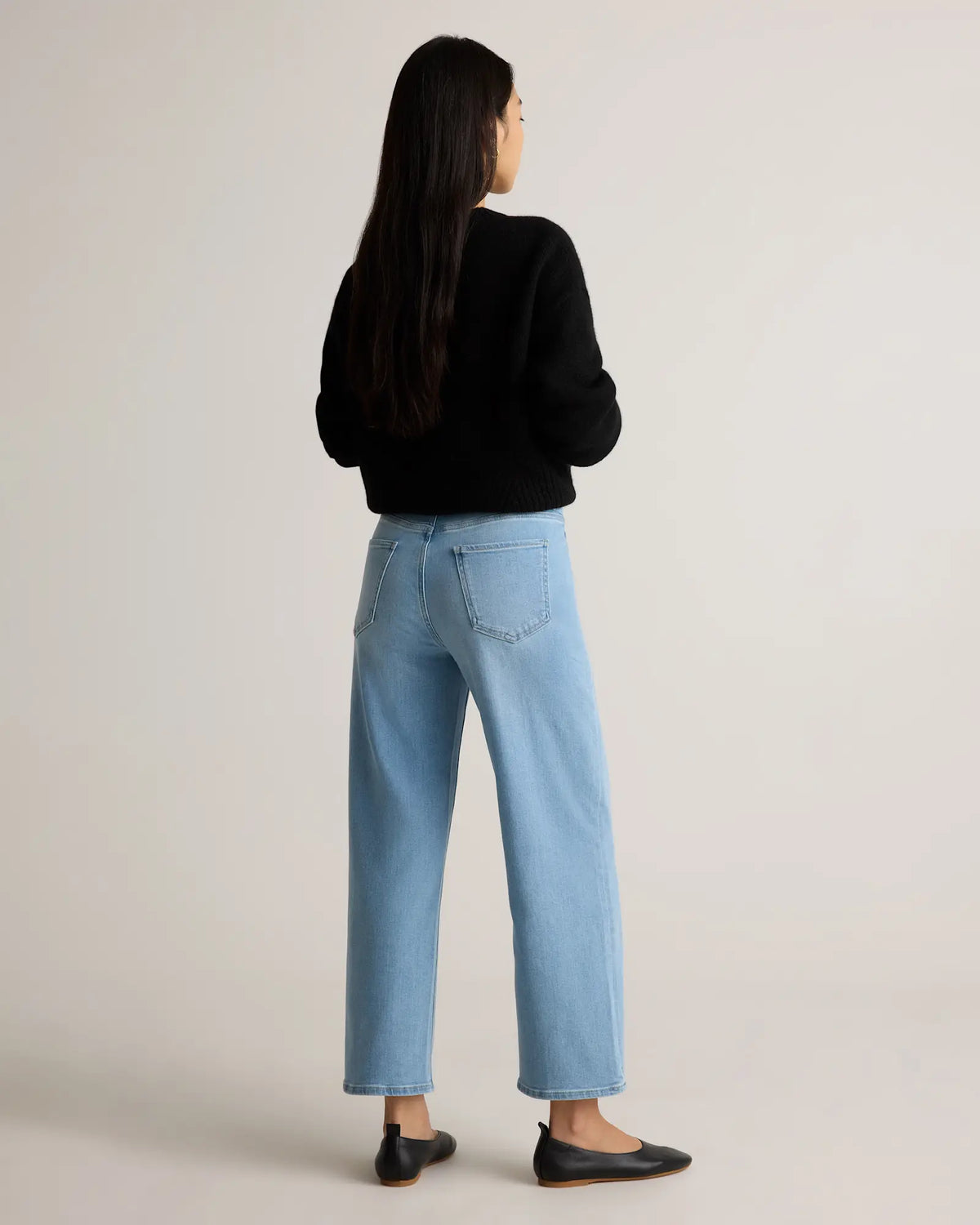 Bella Stretch Patch Pocket Wide Leg Jeans - US 8783