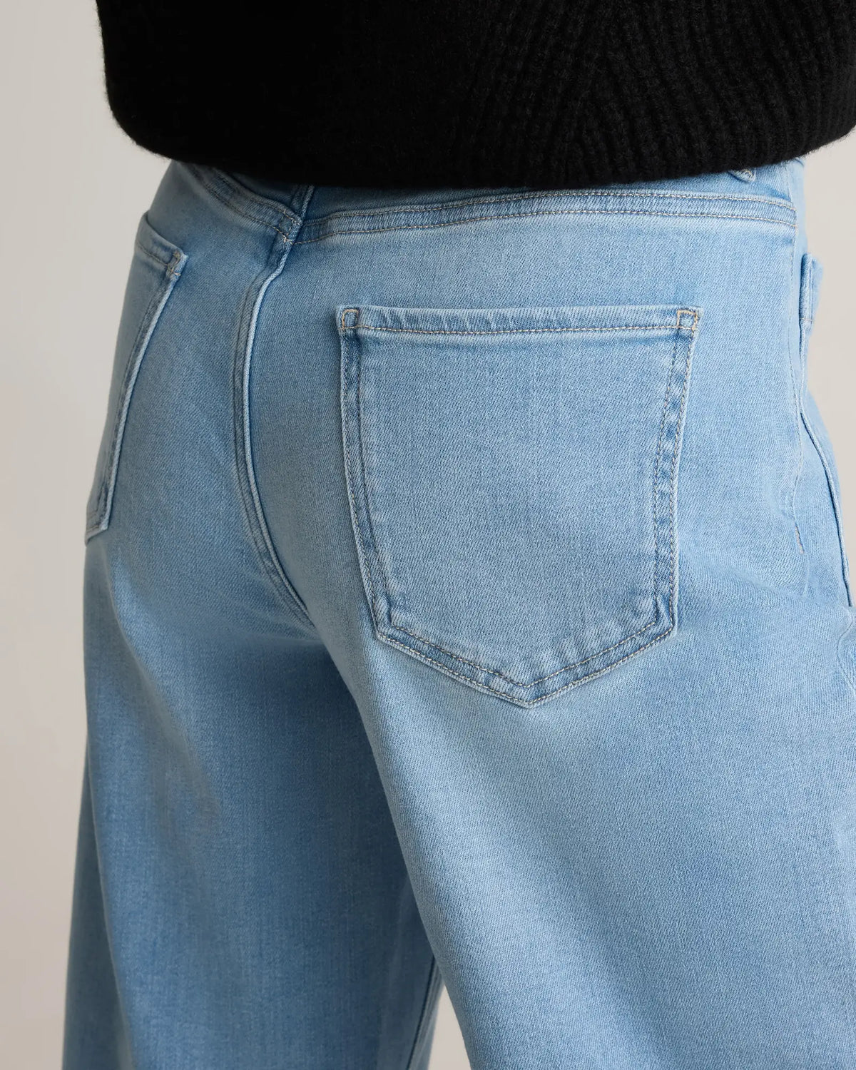 Bella Stretch Patch Pocket Wide Leg Jeans - US 8783
