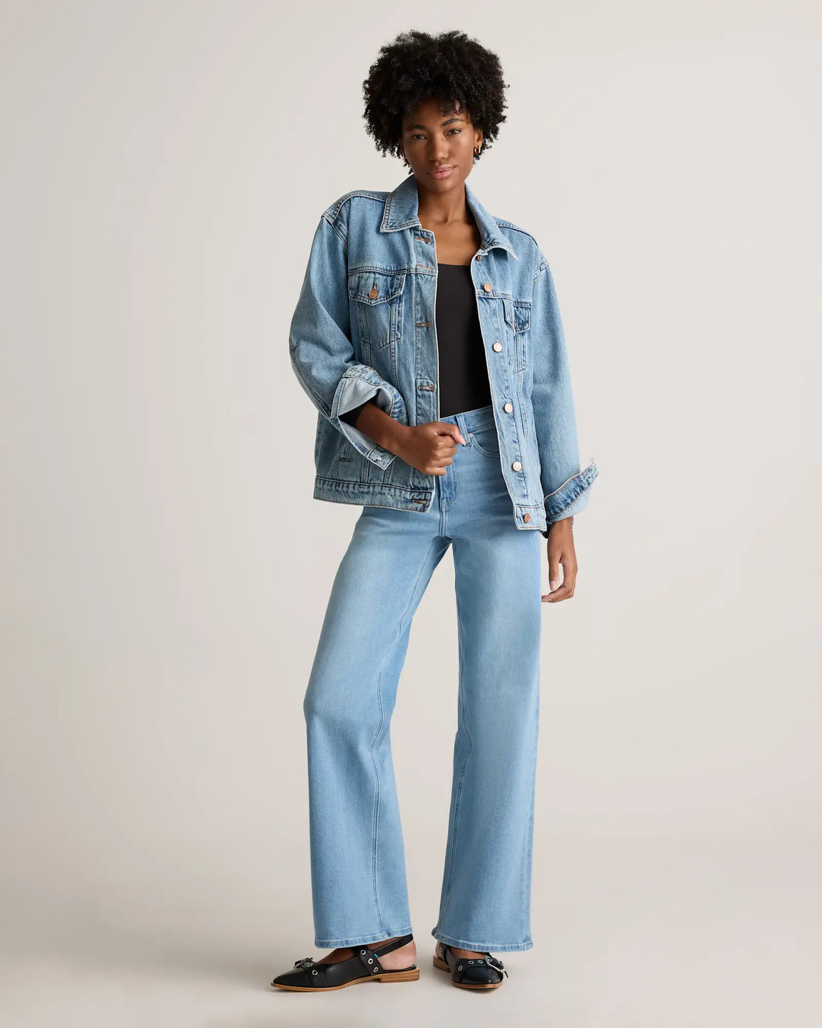Bella Stretch Wide Leg Jeans - US 8868