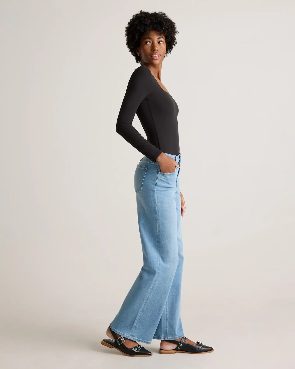 Bella Stretch Wide Leg Jeans - US 8868