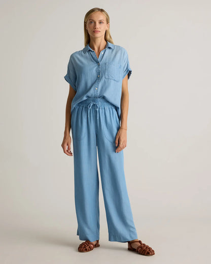 Pull-On Tencel Chambray Pants - US 6465