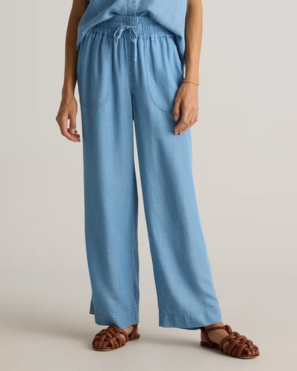 Pull-On Tencel Chambray Pants - US 6465
