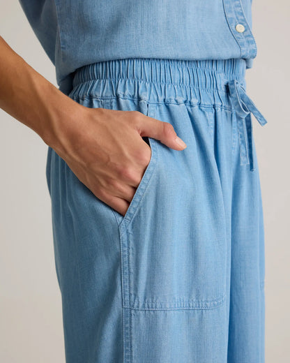 Pull-On Tencel Chambray Pants - US 6465