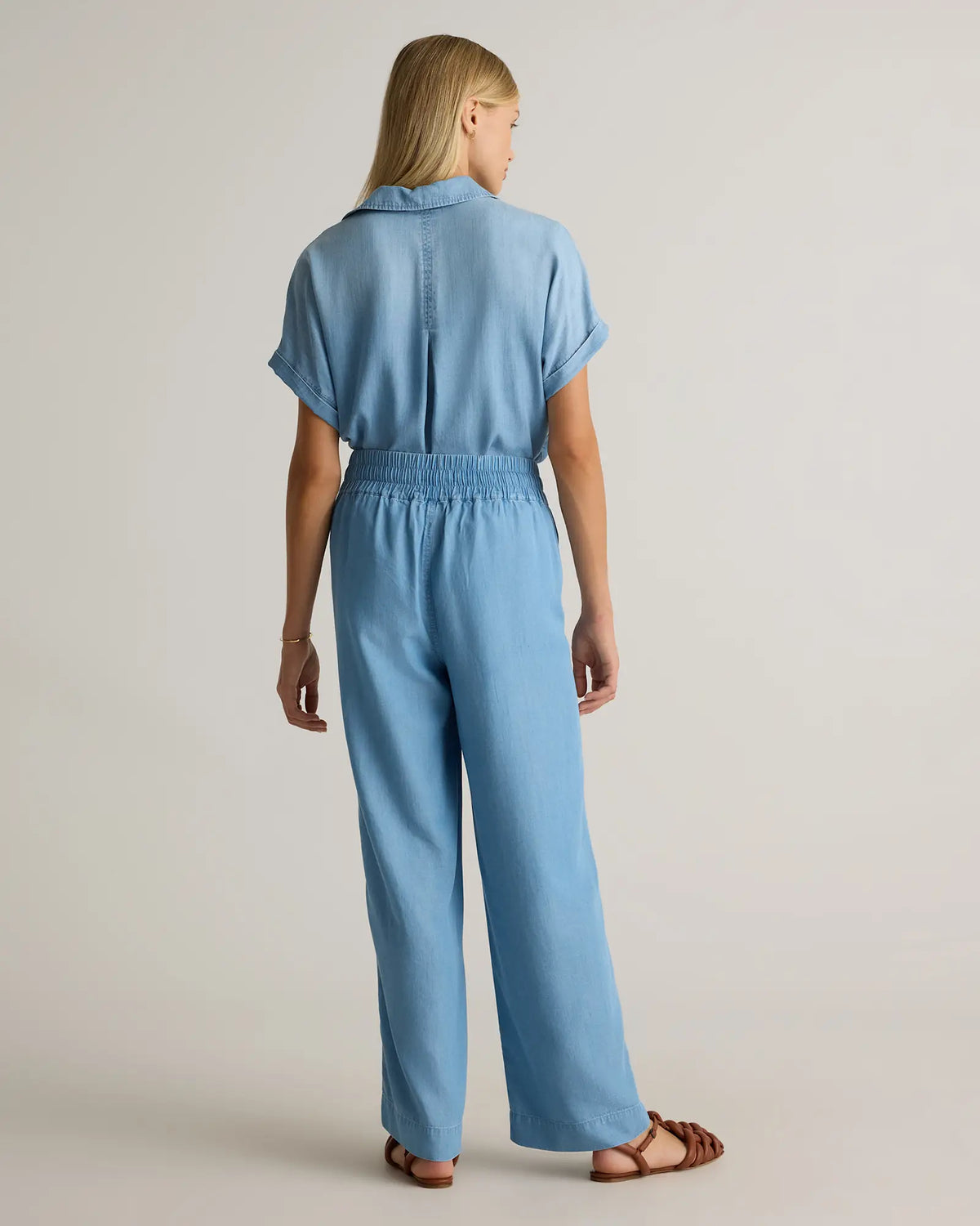 Pull-On Tencel Chambray Pants - US 6465