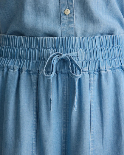 Pull-On Tencel Chambray Pants - US 6465