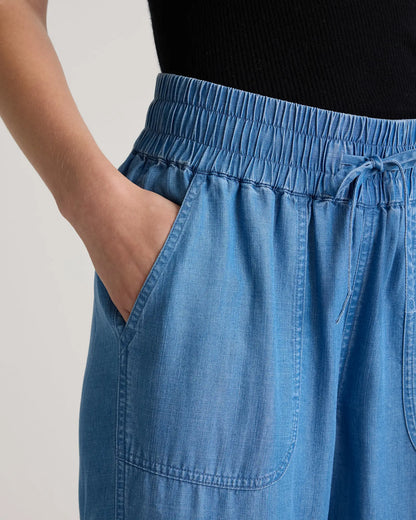Pull-On Tencel Chambray Pants - US 7772