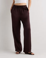 100% Washable Silk Drawstring Wide Leg Pants - US 8099