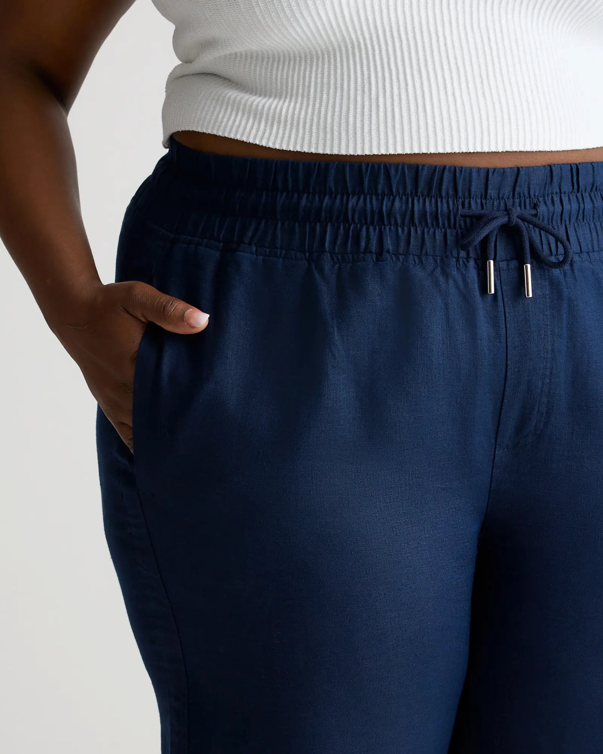 100% European Linen Wide Leg Pants - US 9611