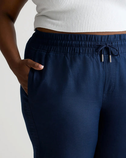 100% European Linen Wide Leg Pants - US 9611