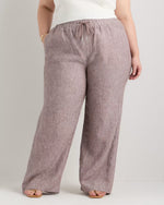 100% European Linen Wide Leg Pants - US 8003