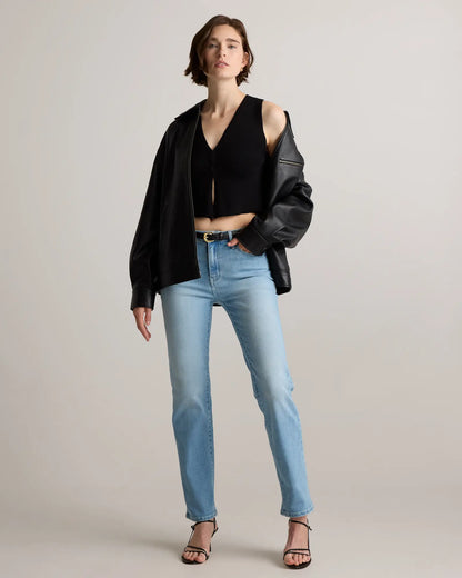 100% Leather Oversized Bomber Jacket - US 0756